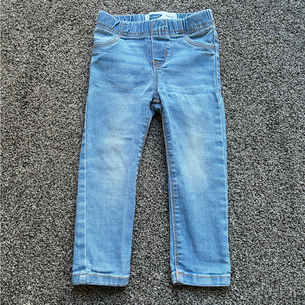 FINAL SALE 3/31/26 Old Navy Toddler Girl Light Wash Denim Jeggings, Size 2T